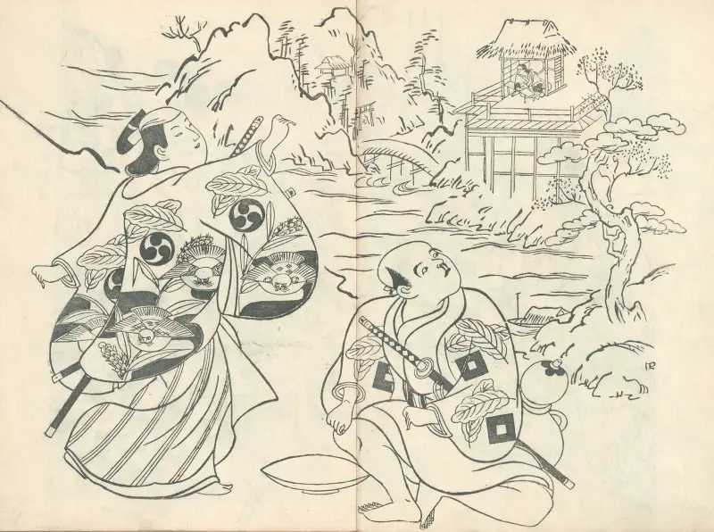 Yakusha ezukushi, plansch 4 av Okumura Masanobu