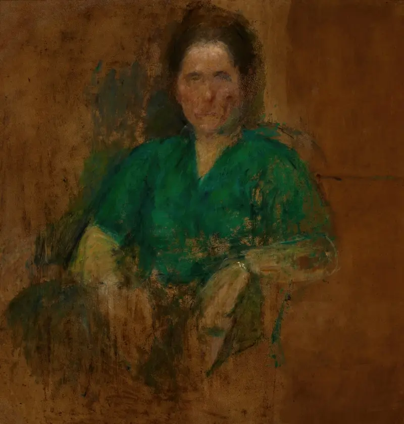 Skiss av en kvinnlig figur av Olga Boznanska
