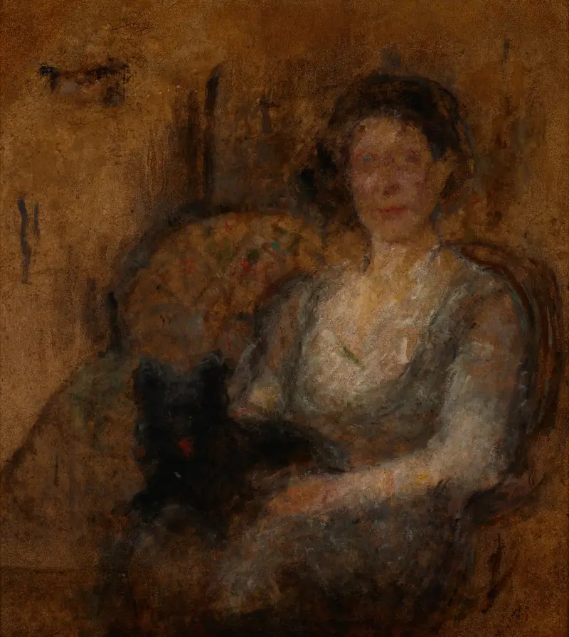 Studie av en kvinnlig figur av Olga Boznanska