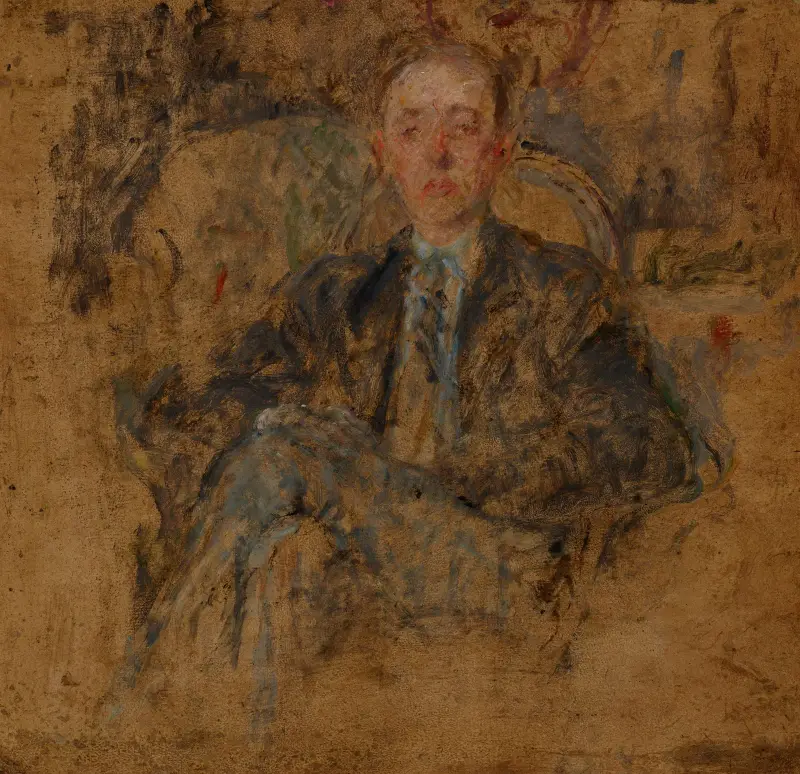Studie einer männlichen Figur von Olga Boznanska