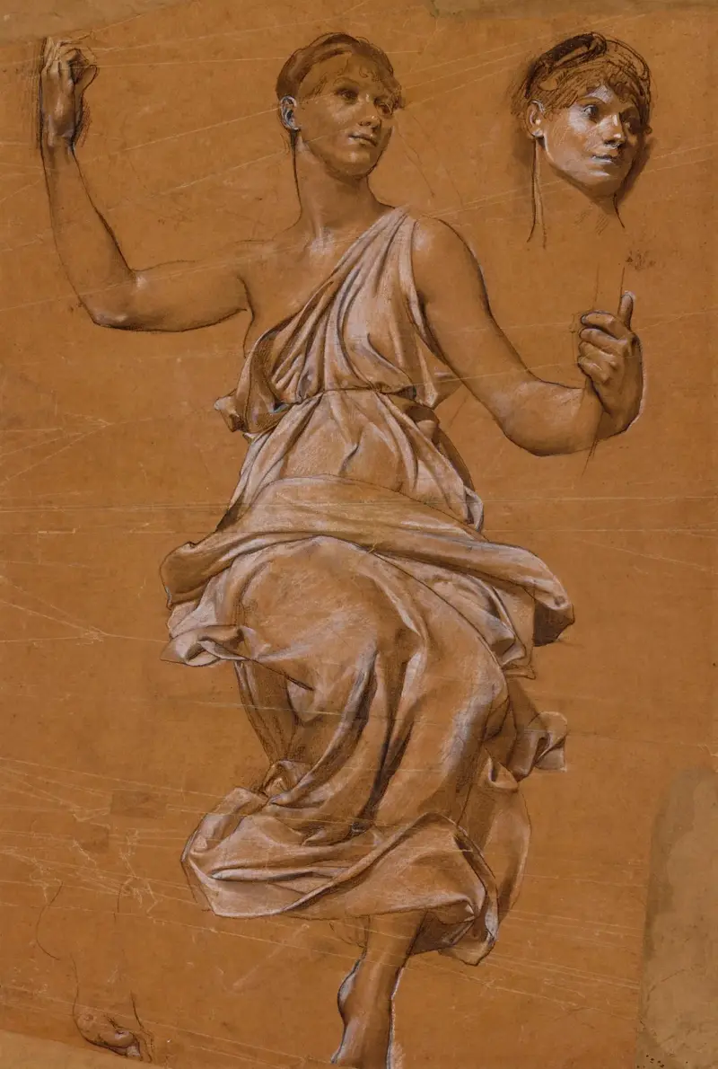 Studie einer drapierten Frau von Luc-Olivier Merson