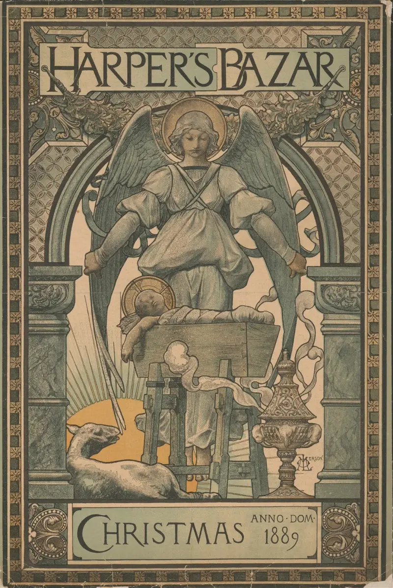 Harper’s Bazar, Weihnachten (1889) von Luc-Olivier Merson