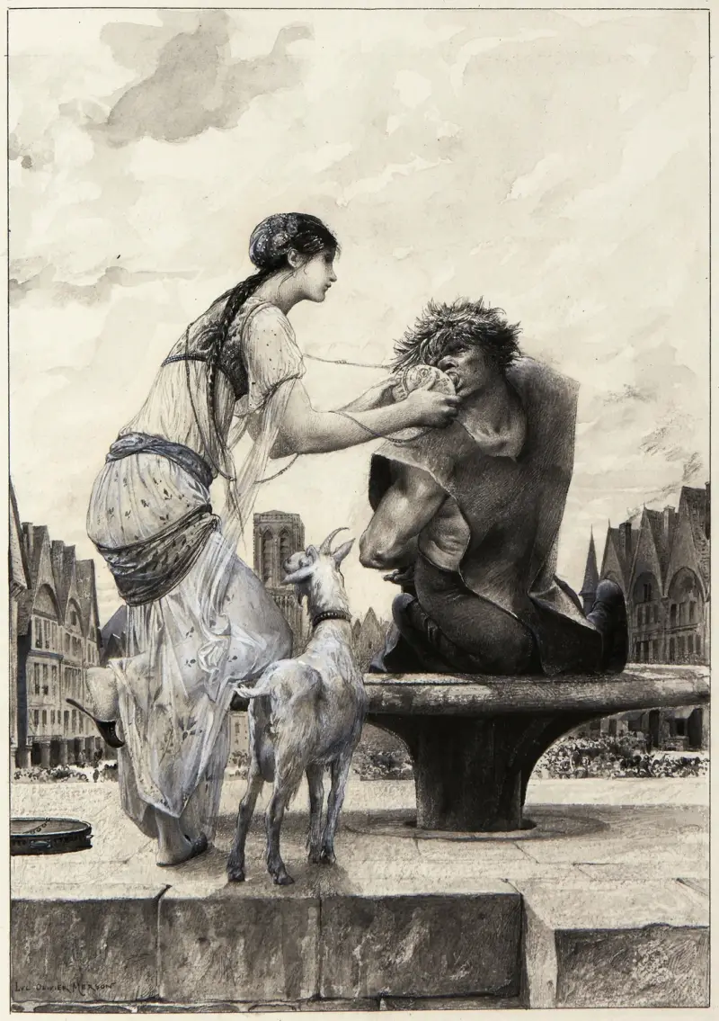 Eine Träne für einen Wassertropfen, 1889 von Luc-Olivier Merson