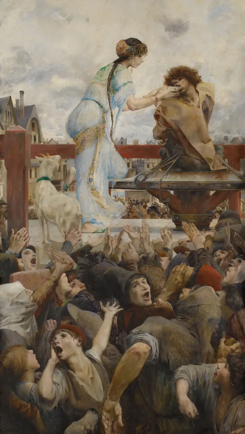 En tår för en droppe vatten (Notre-Dame de Paris), 1903 av Luc-Olivier Merson