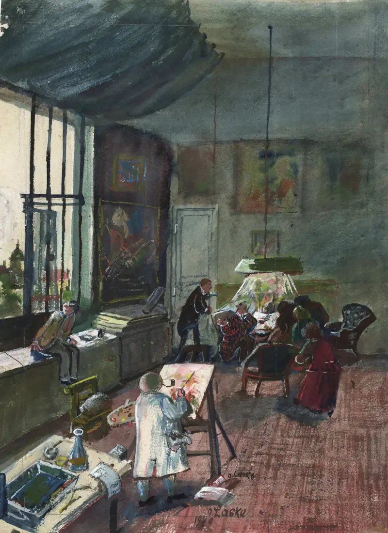 Das Atelier Oskar Laskes in Wien von Oskar Laske