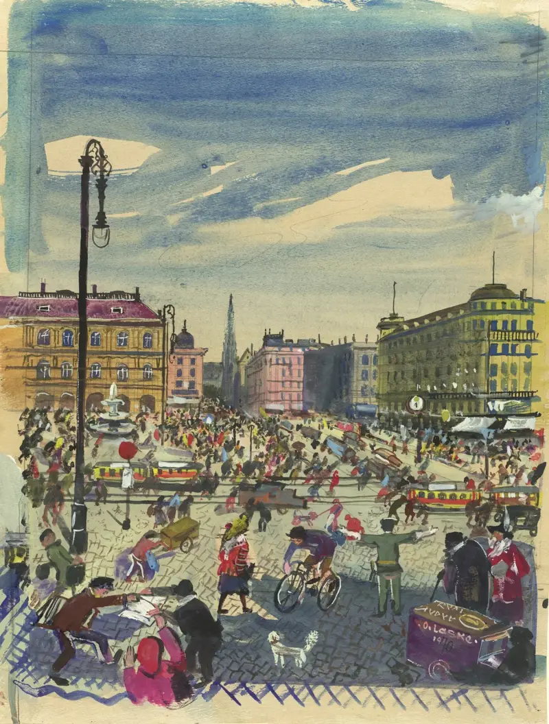 Operakorsningen vid Sirkecke av Oskar Laske