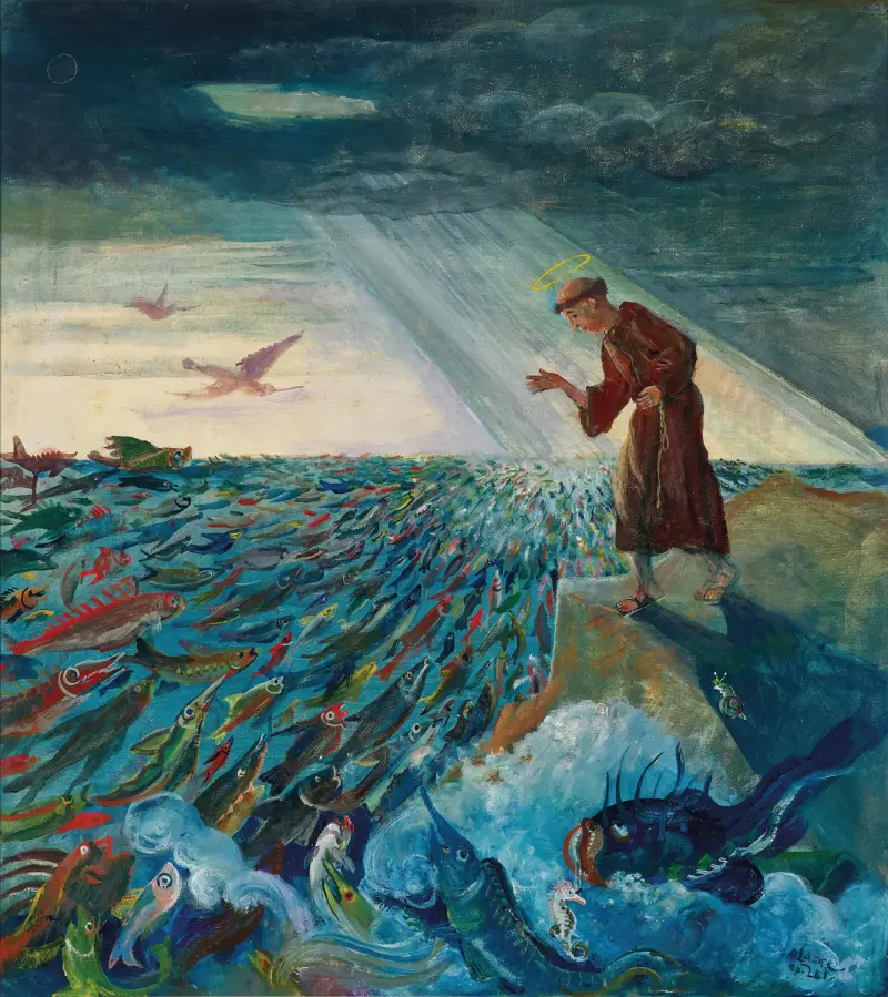 Kázání rybám, Oskar Laske