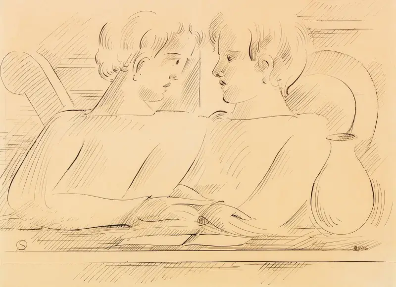 Duo, 1936 – nr 2 av Oskar Schlemmer