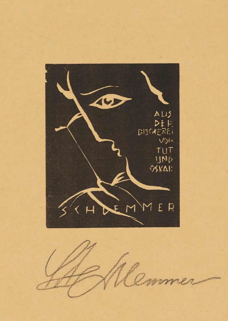 Exlibris av Oskar Schlemmer