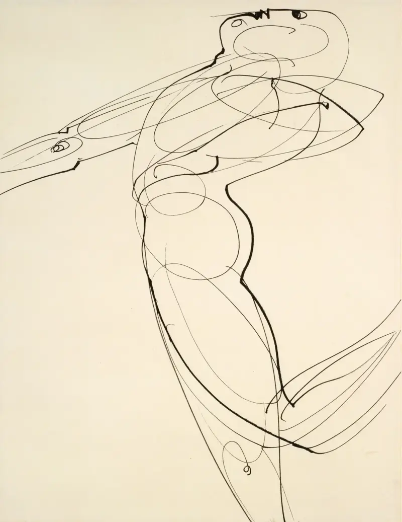Figure Bending Backwards av Oskar Schlemmer