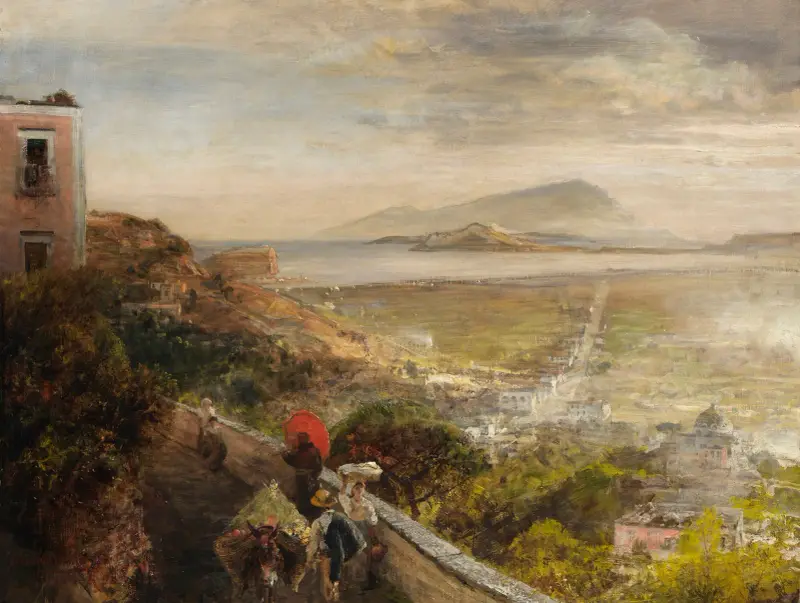 Vy över Neapelbukten av Oswald Achenbach