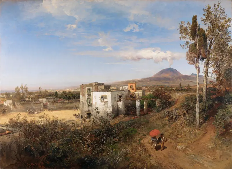 Pejzaż pod Pompejami, Oswald Achenbach