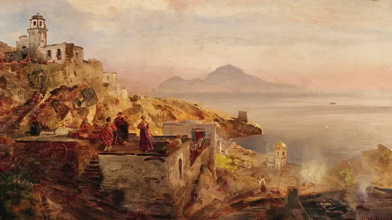 Neapelbukten av Oswald Achenbach