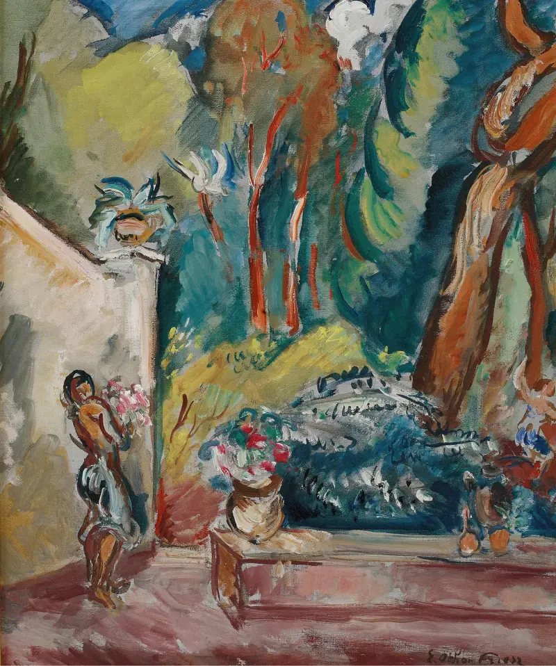 Jardin Des Jarres av Emile Othon Friesz