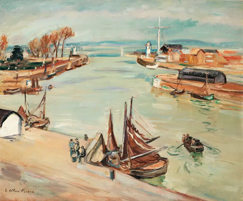 Le port de Honfleur – nr 2 av Emile Othon Friesz