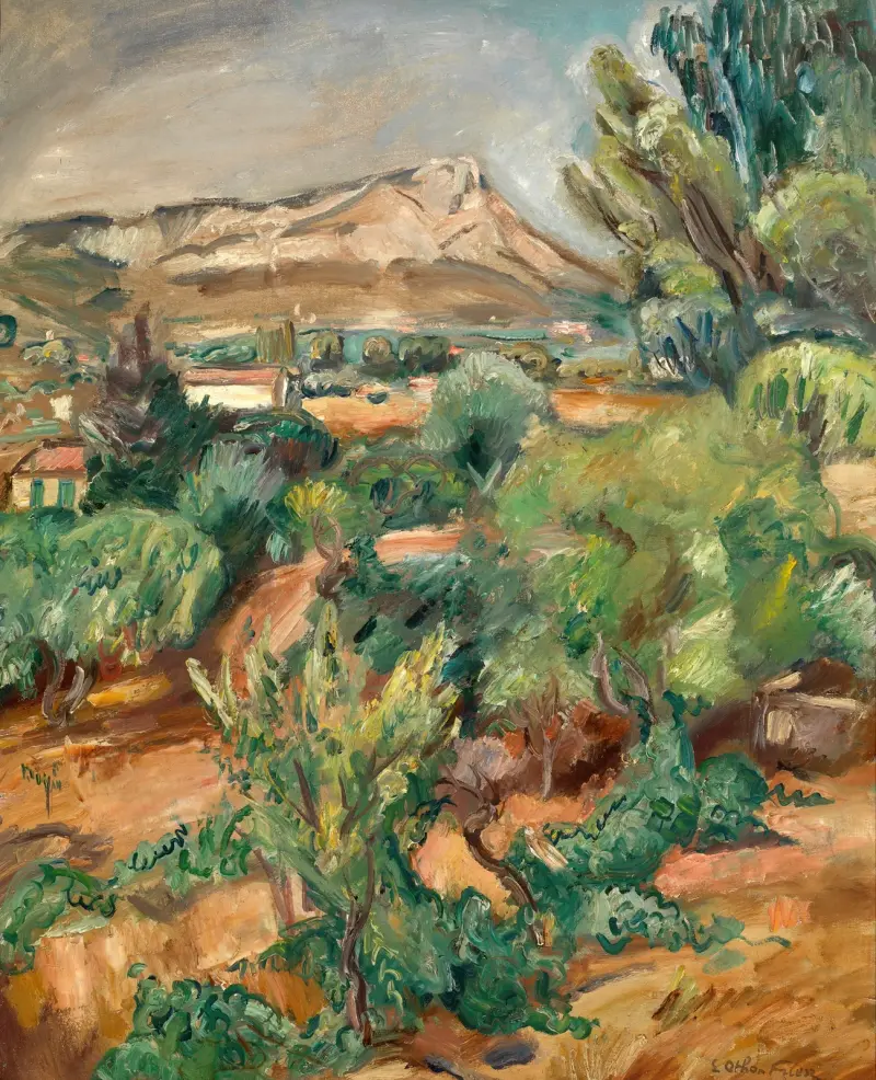 Berget Coudon sett från Cap Brun av Emile Othon Friesz