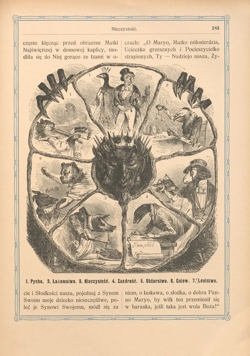 1. Pycha. 2. Łakomstwo. 3. Nieczystość. 4. Zazdrość. 5. Obżarstwo. 6. Gniew. 7. Lenistwo av Otto Bitschnau