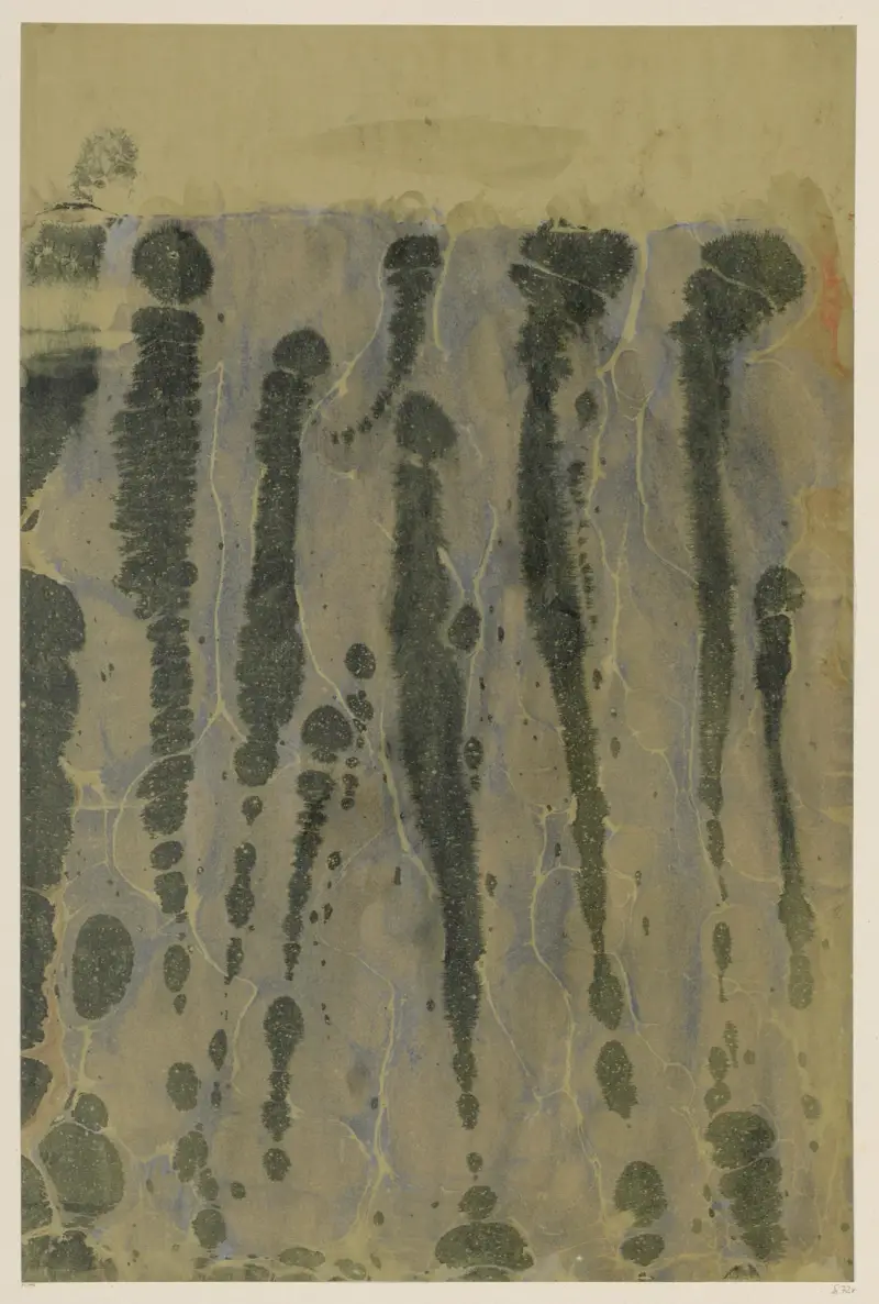 Papier marmurkowy, 1894 – nr 11, Otto Eckmann