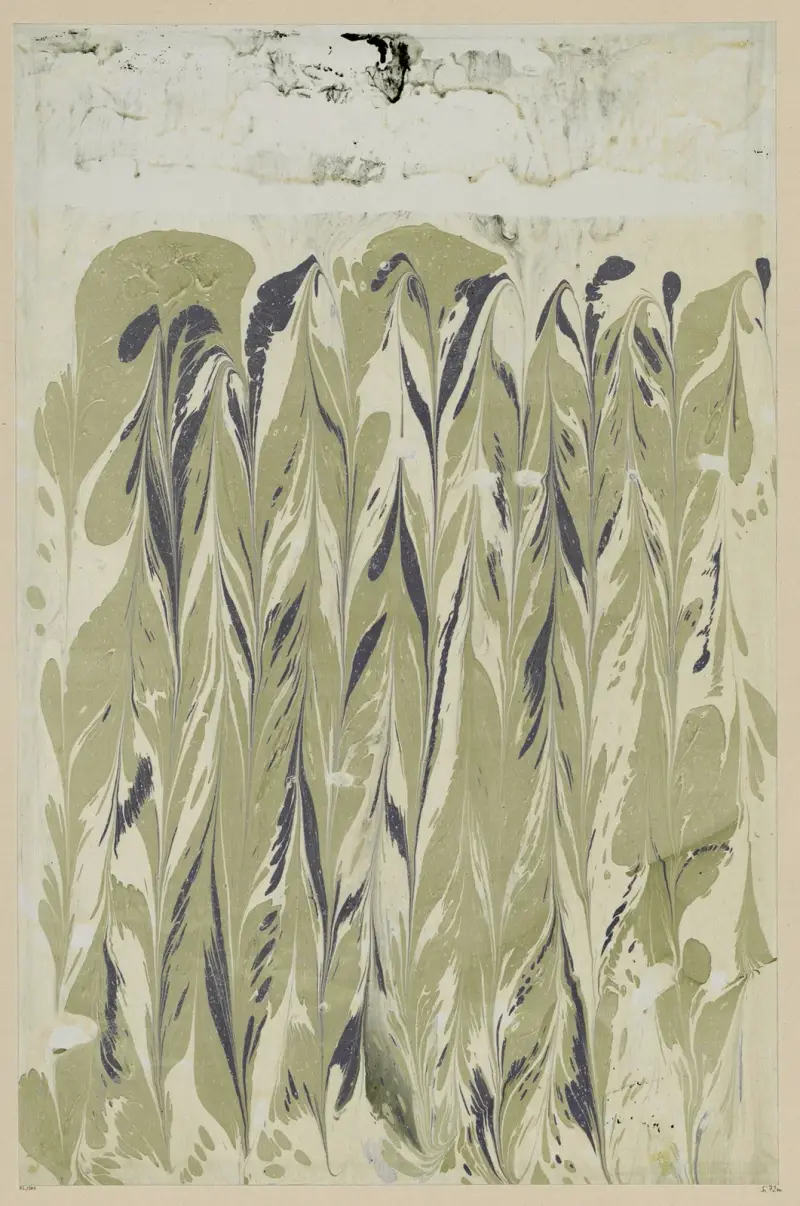 Papier marmurkowy, 1894 – Nr 14, Otto Eckmann