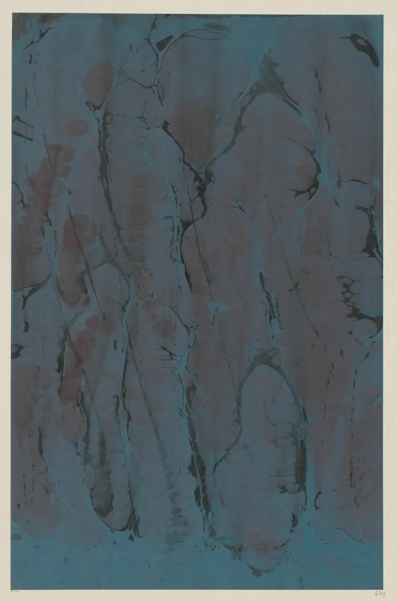 Papier marmurkowy, 1894 – Nr. 15, Otto Eckmann