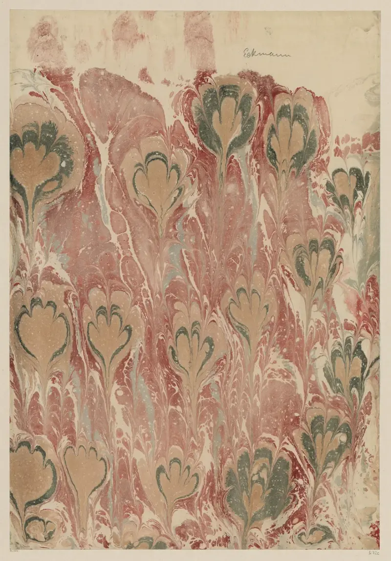 Marmorpapier, 1894 – Nr. 6 von Otto Eckmann