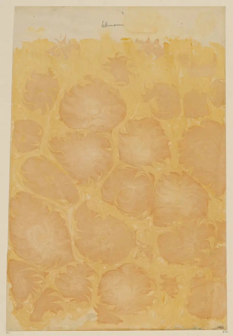Marmorpapier, 1894 – nr 8 av Otto Eckmann
