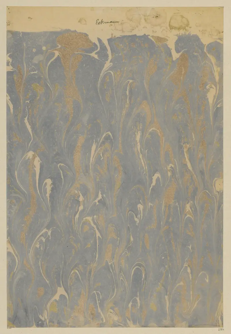 Marmorpapier, 1894 – nr 9 av Otto Eckmann