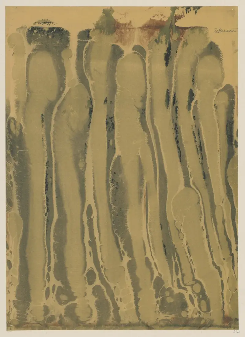Marmorpapier, 1894 – nr 1 av Otto Eckmann