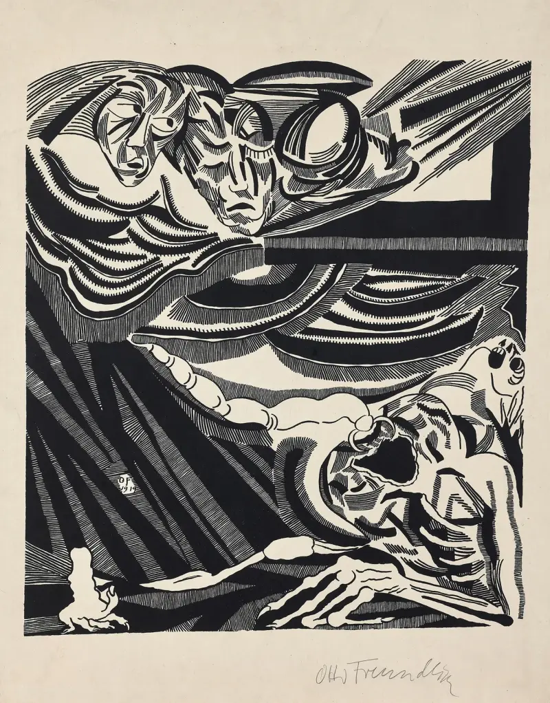 Die Zeichen Pl.4 von Otto Freundlich