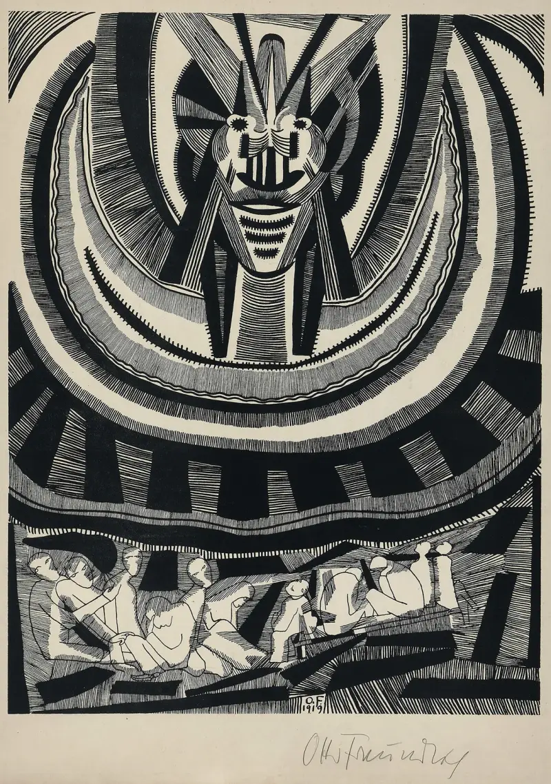 Die Zeichen Pl.6 von Otto Freundlich