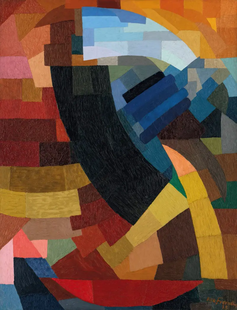 Fragment av figur till helheten av plan av Otto Freundlich