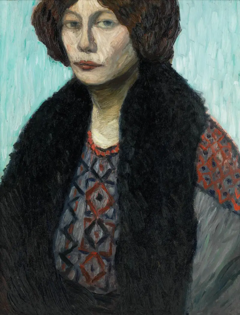 Portrait Louise Modersohn-Breling av Otto Modersohn