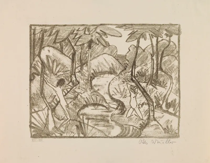 Forest Landscape av Otto Mueller
