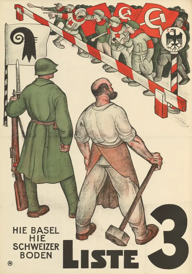 Här Basel – här schweizisk mark – Lista 3 av Otto Plattner