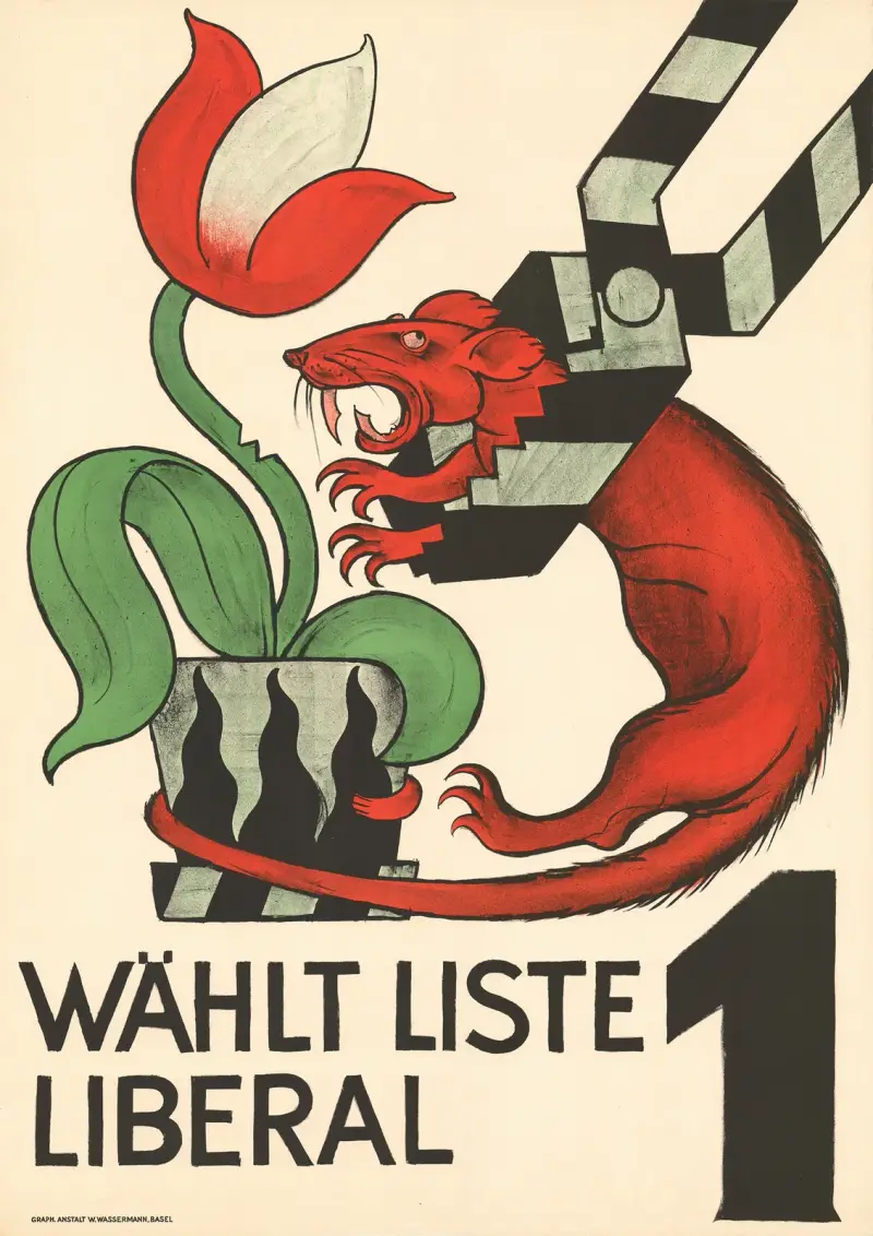 Wählt Liste 1 – Liberal von Otto Plattner