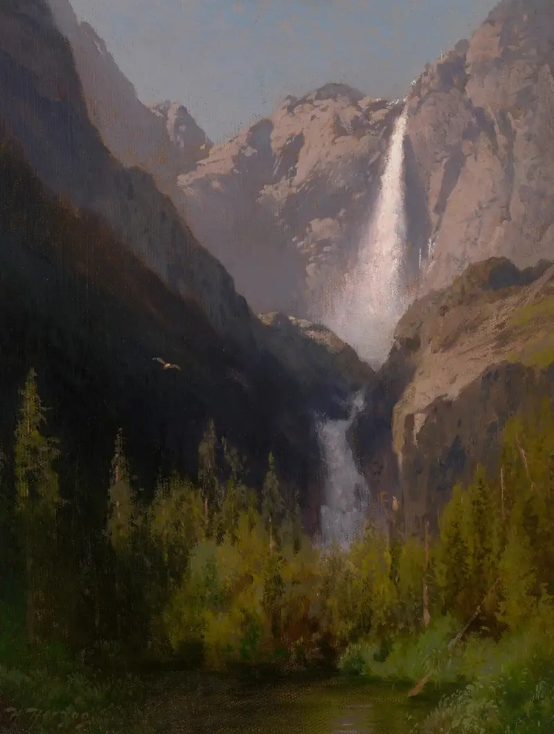 Yosemite Falls, Kalifornien von Hermann Ottomar Herzog