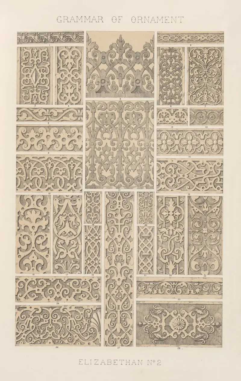 Elisabethanisch Nr. 2, 1856 von Owen Jones