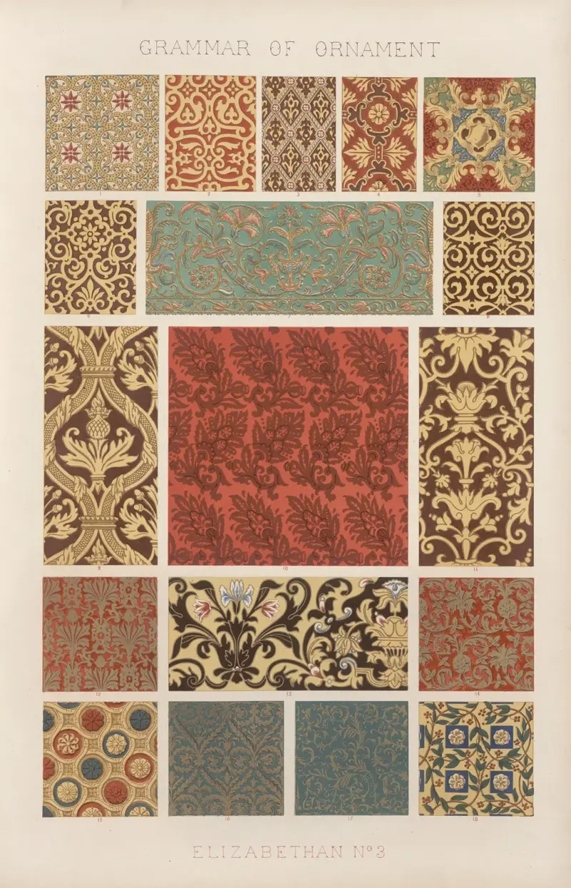 Elizabethan No. 3, 1856 av Owen Jones