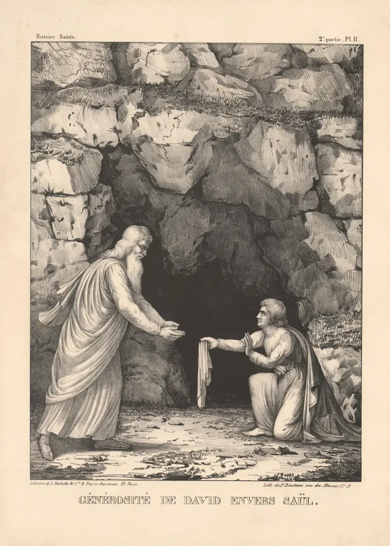 Davidova velkodušnost vůči Saulovi, P. Bineteau