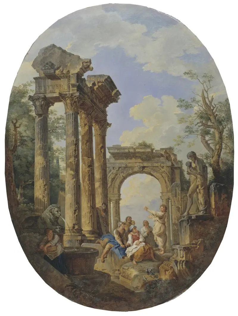 Roman Ruins – nr 2 av Giovanni Paolo Panini