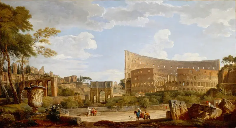 Blick auf das Kolosseum von Giovanni Paolo Panini