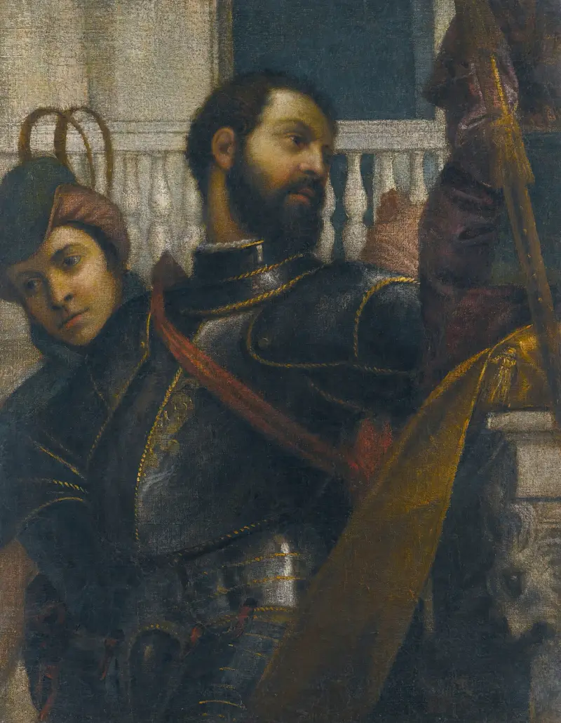 En riddare och hans page av Paolo Veronese