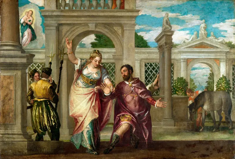 Kejsar Augustus och sibyllan av Paolo Veronese