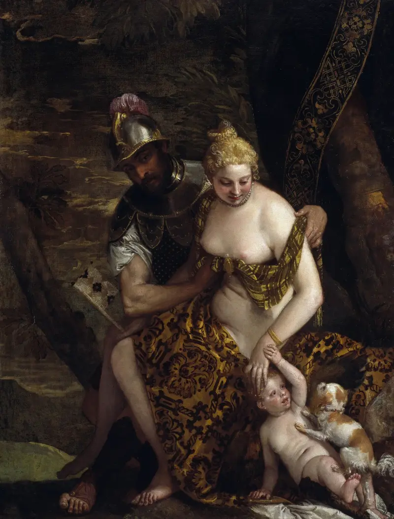 Mars, Venus och Cupido av Paolo Veronese