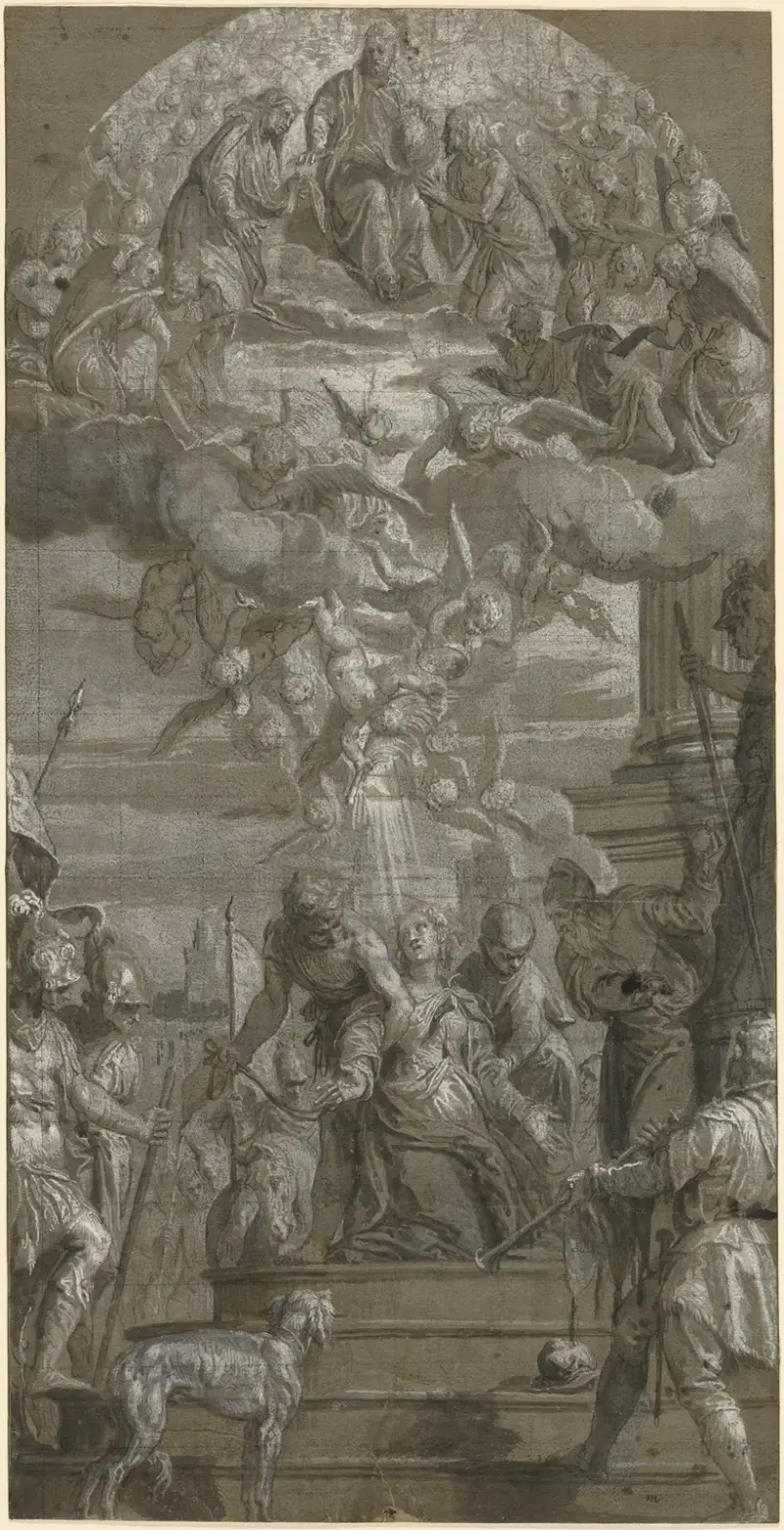 Sankta Justinas martyrium av Paolo Veronese
