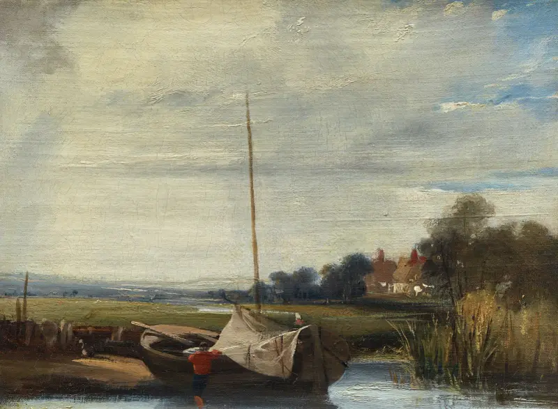 Rzeka w Normandii, Richard Parkes Bonington