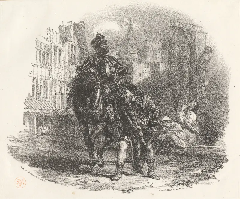 Les Pendus av Richard Parkes Bonington