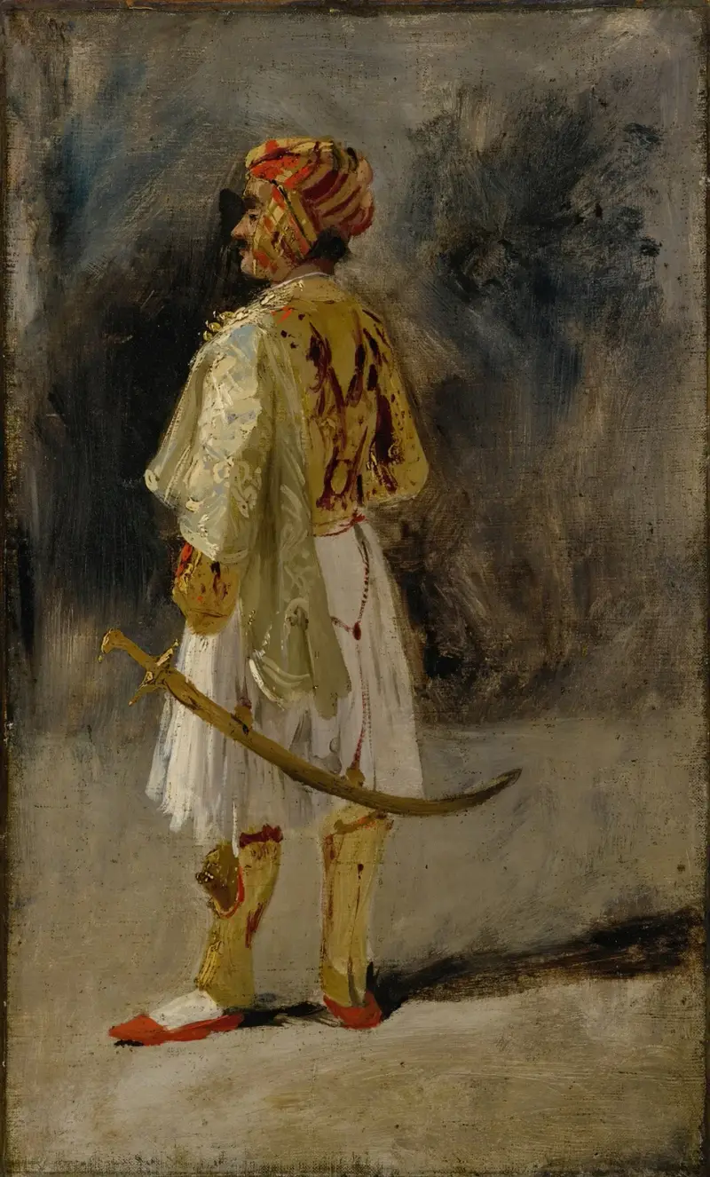 Greven av Palatinos i palikardräkt av Richard Parkes Bonington