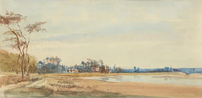 Saltkärren nära Trouville av Richard Parkes Bonington