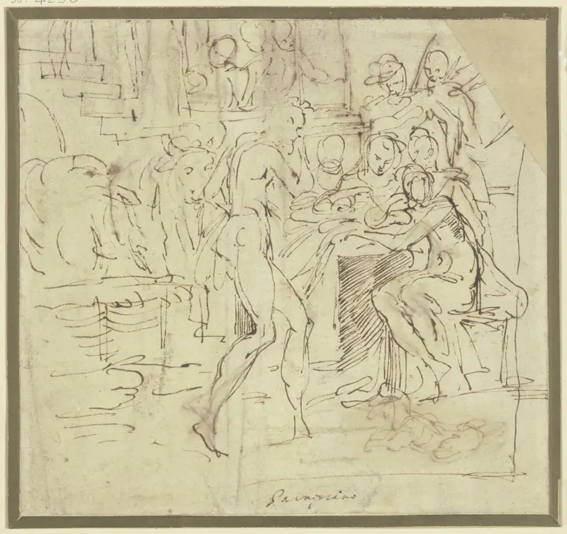 Pokłon pasterzy, Parmigianino